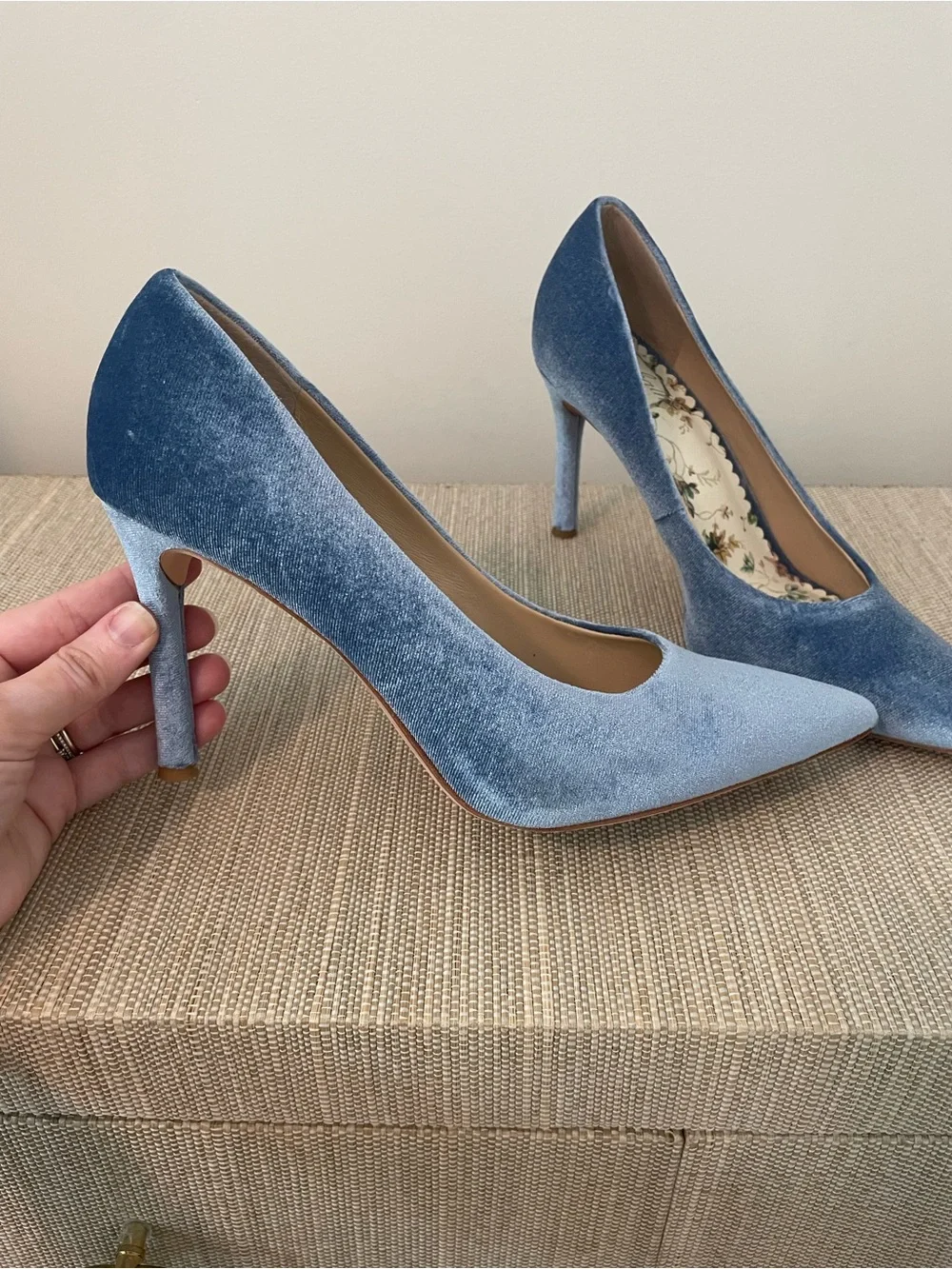 Nicola Bathie x Antonio Melani Velvet Pump Heels
